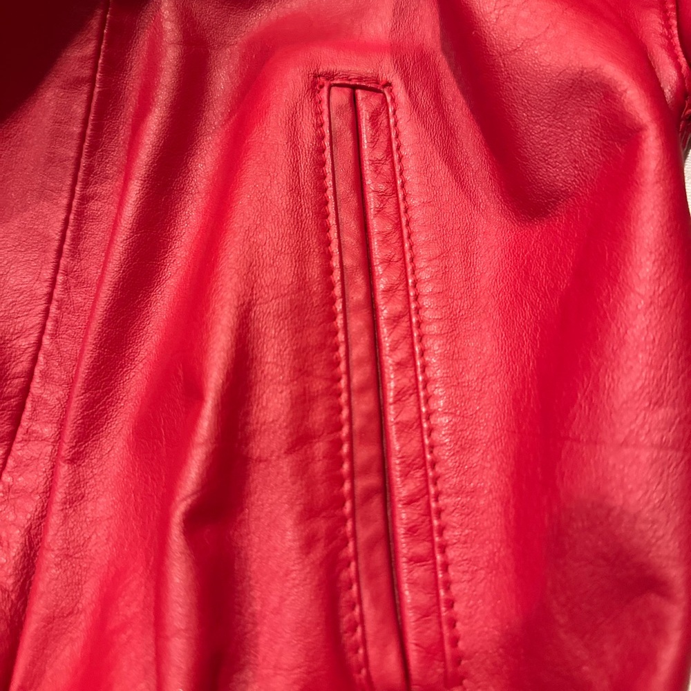 Red Leather Jacket - Picture 4 of 11